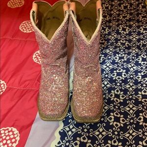 Pink glitter girls fashion boots!!!